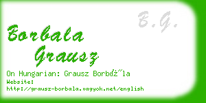 borbala grausz business card